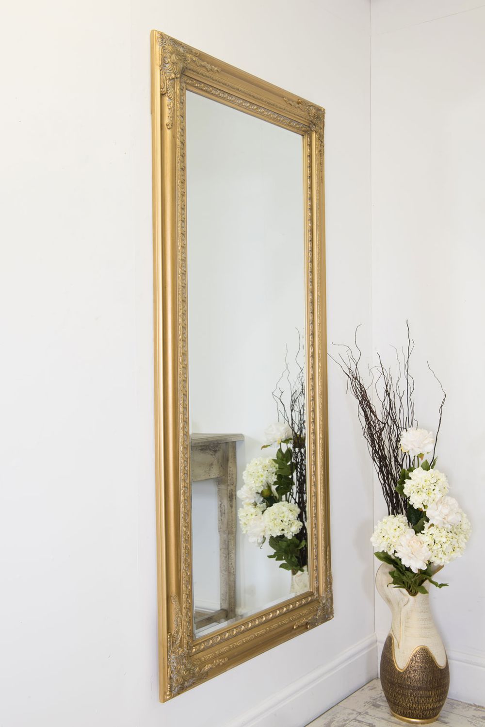 Caspian Vintage Elegant Antique Design Full Length Mirror 178 x 87 CM - SILVIONIX