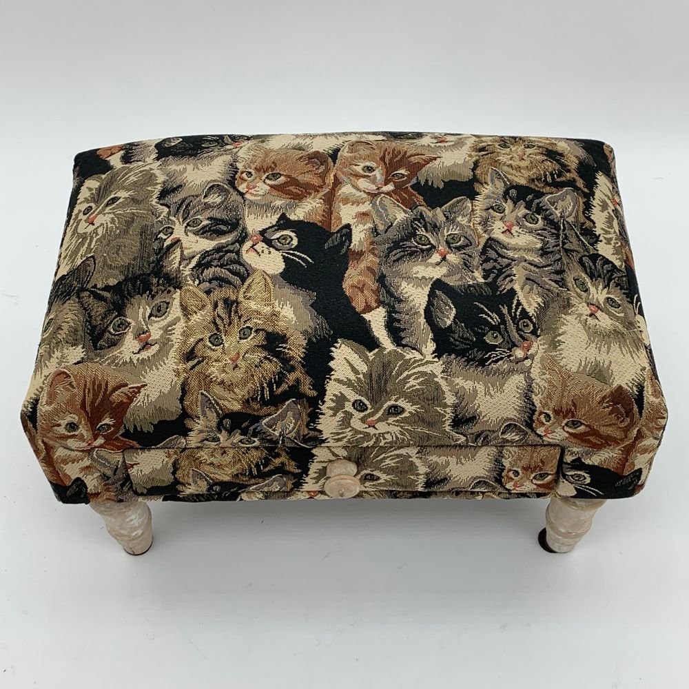 CAT FOOTSTOOL WITH DRAWER - SILVIONIX