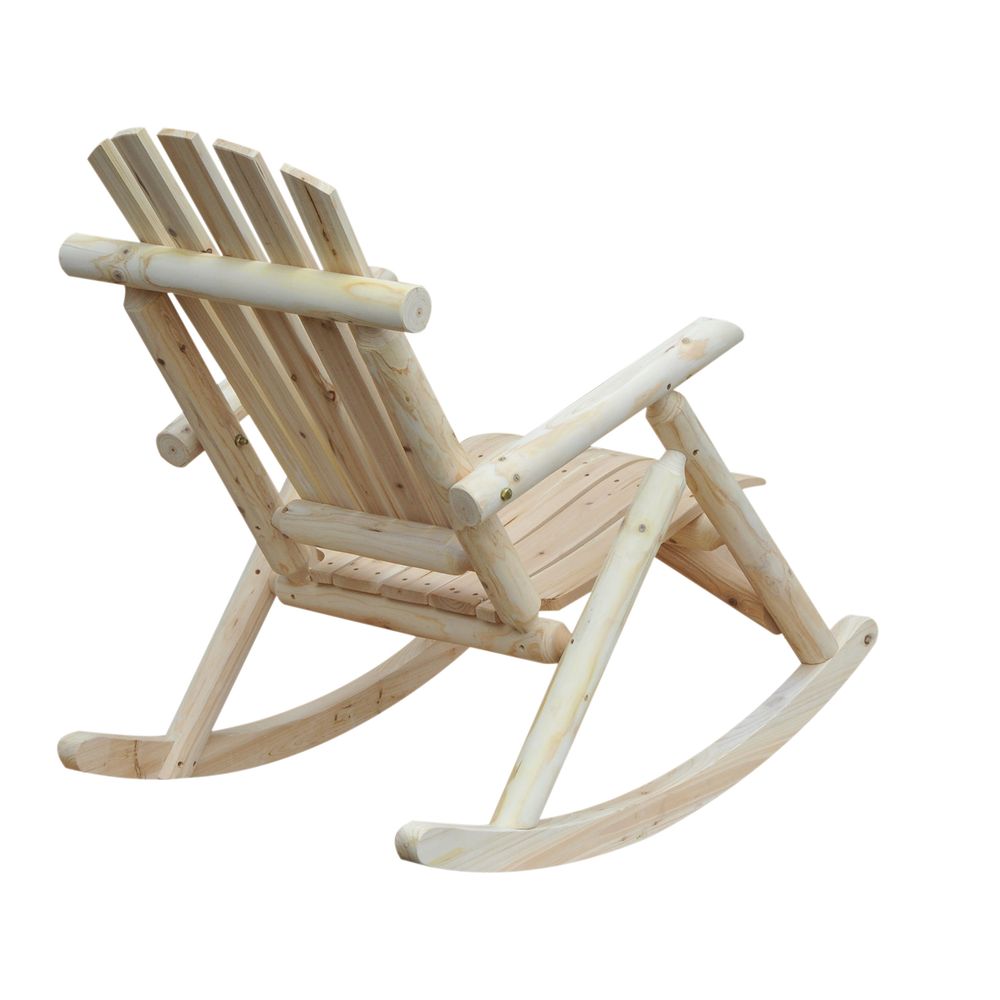 Cedar Wood Rocking Armchair, 96Lx66Wx98H cm - SILVIONIX