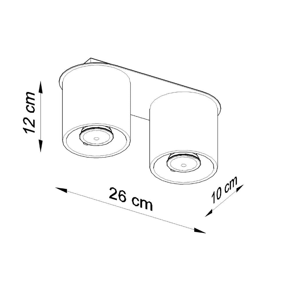 Ceiling lamp aluminum Orbis modern Design GU10 - SILVIONIX