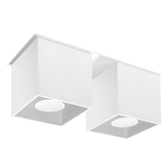 Ceiling lamp aluminum Quad modern Design GU10 - SILVIONIX