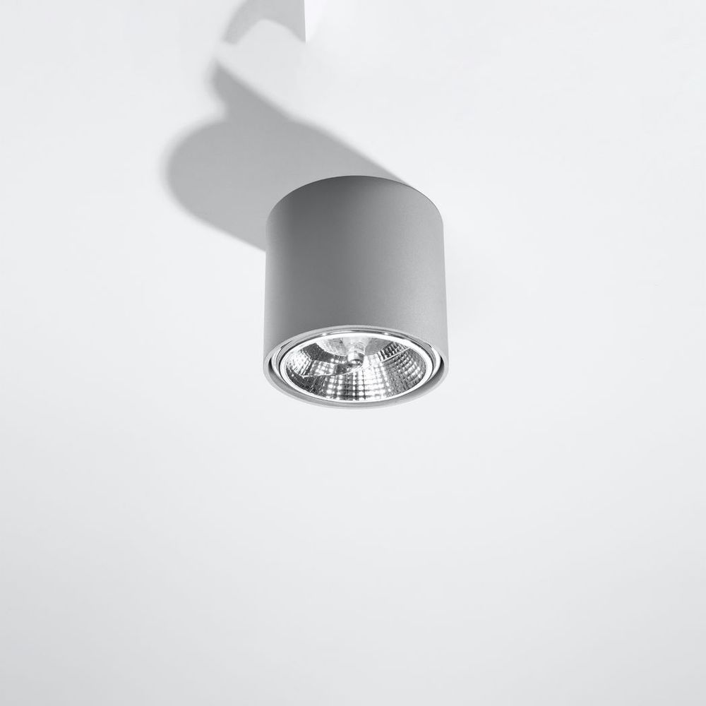 Ceiling lamp aluminum Tiube modern Design GU10 - SILVIONIX