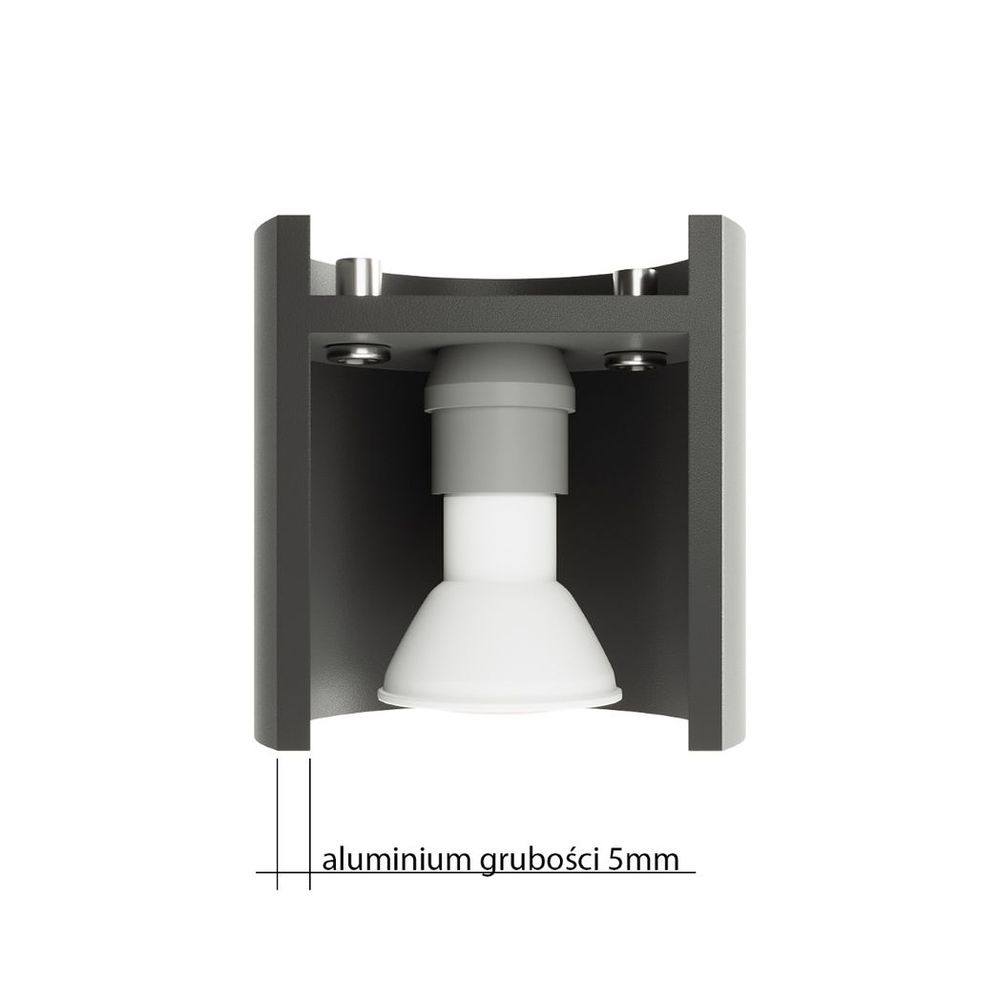 Ceiling lamp aluminum Tiube modern Design GU10 - SILVIONIX