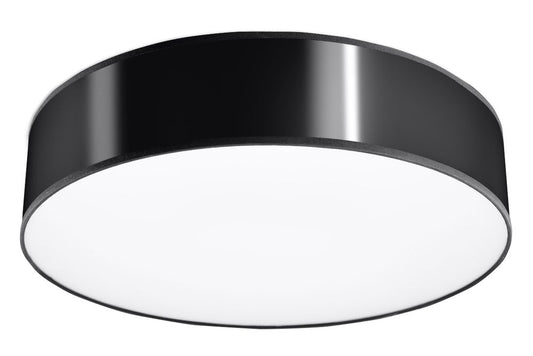 Ceiling Lamp ARENA 45 Black Round Shape Loft Design LED E27 - SILVIONIX