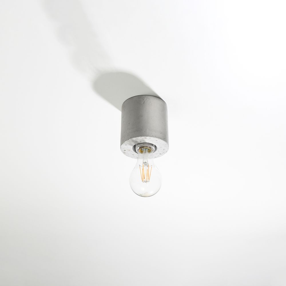 Ceiling lamp concrete Salgado industrial Design E27 - SILVIONIX