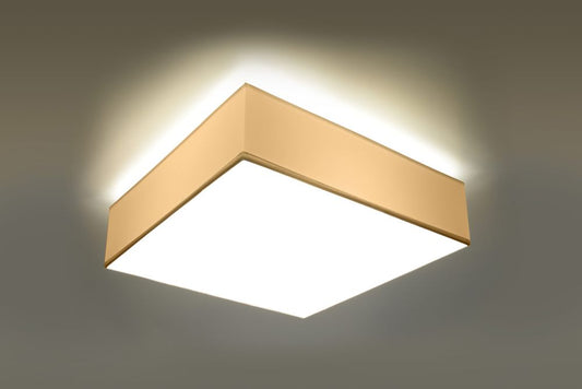 Ceiling Lamp HORUS 35 White Square Shape Loft Design LED E27 - SILVIONIX