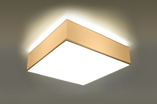 Ceiling Lamp HORUS 45 White Square Shape Loft Design LED E27 - SILVIONIX