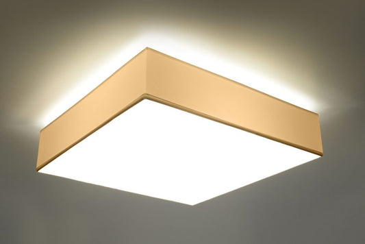 Ceiling Lamp HORUS 45 White Square Shape Loft Design LED E27 - SILVIONIX