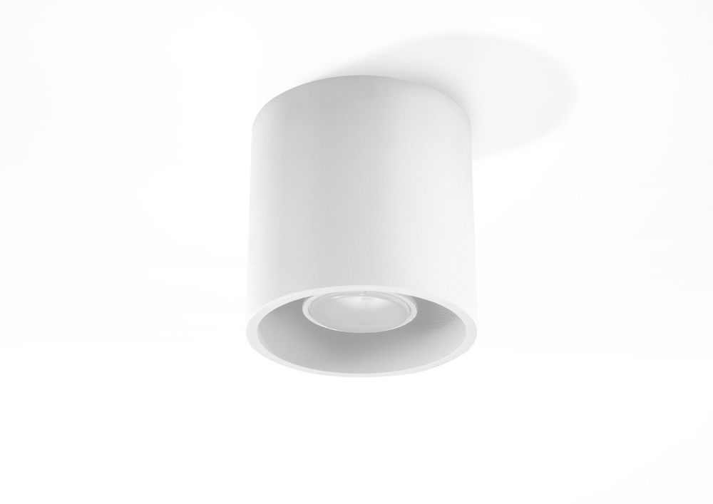 Ceiling Lamp ORBIS 1 White Round Shape Modern Loft Design LED GU10 - SILVIONIX