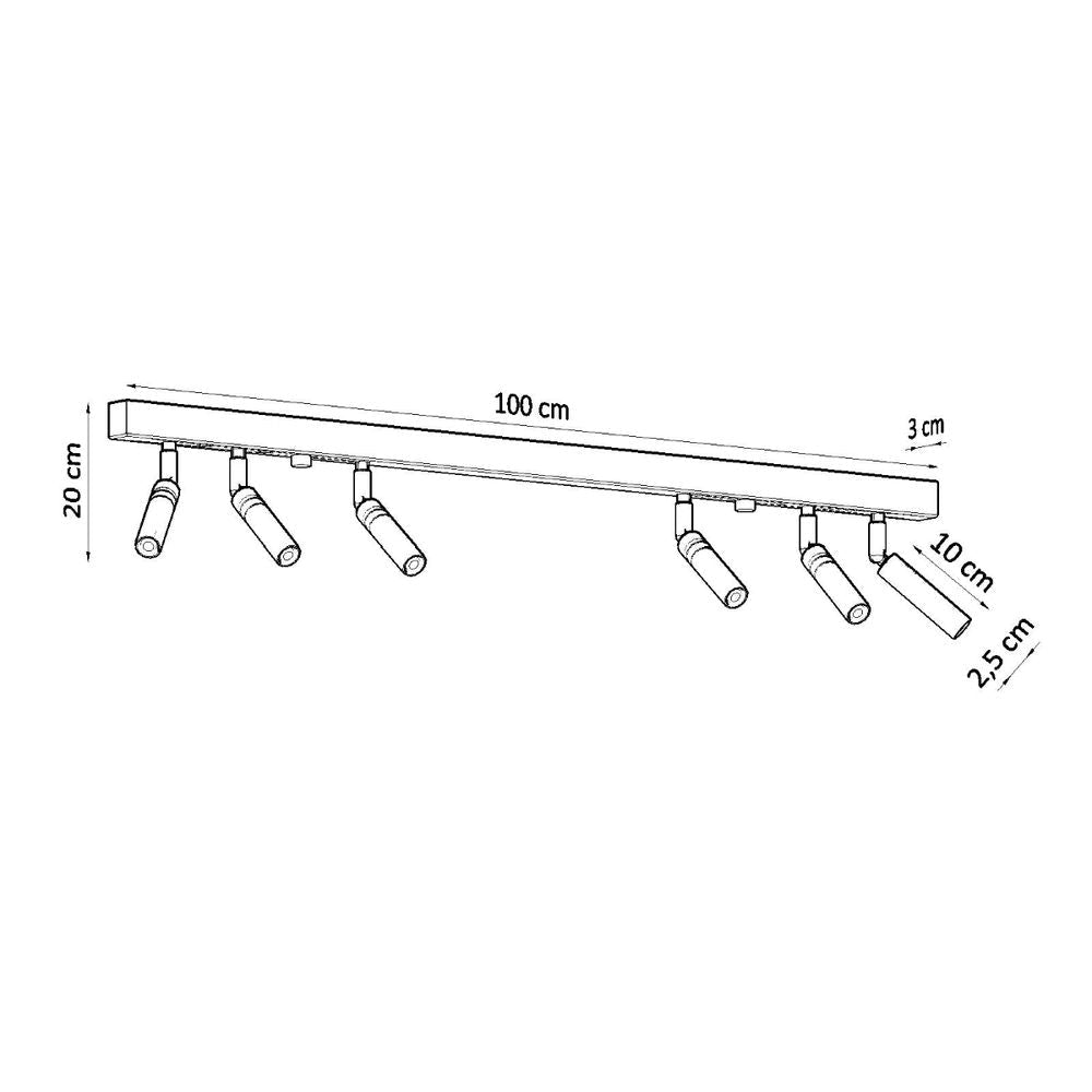 Ceiling lamp steel Eyetech modern Design G9 - SILVIONIX