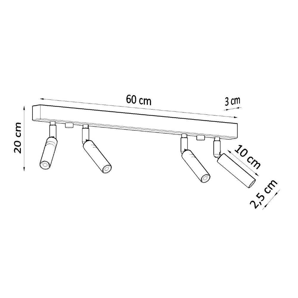 Ceiling lamp steel Eyetech modern Design G9 - SILVIONIX