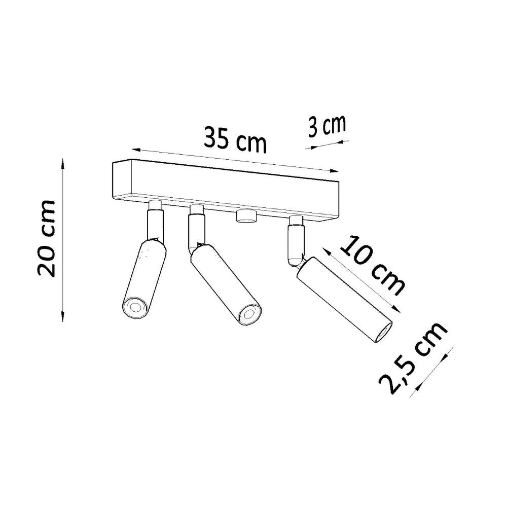 Ceiling lamp steel Eyetech modern Design G9 - SILVIONIX