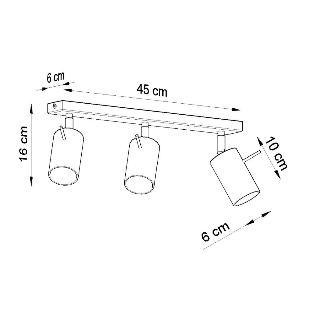 Ceiling lamp steel Ring modern Design GU10 - SILVIONIX