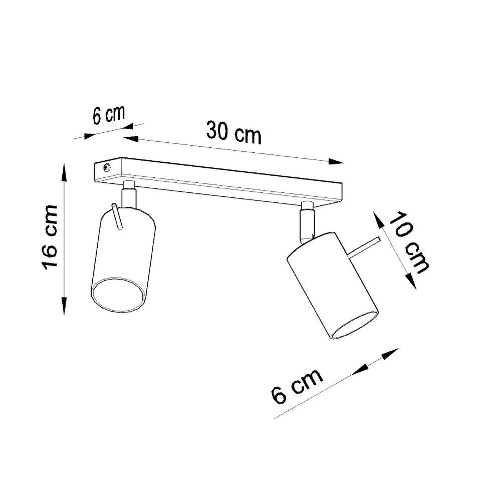 Ceiling lamp steel Ring modern Design GU10 - SILVIONIX