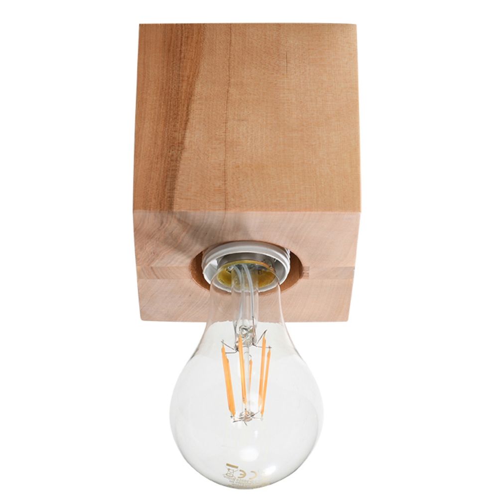 Ceiling lamp wood Ariz Scandinavian Design E27 - SILVIONIX