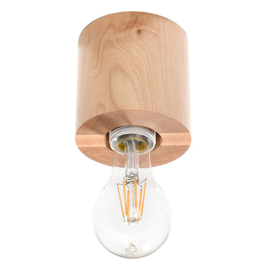 Ceiling lamp wood Salgado Scandinavian Design E27 - SILVIONIX