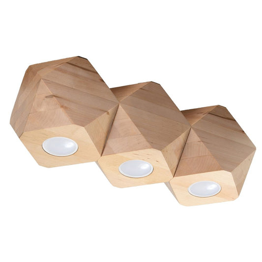 Ceiling lamp wood Woody Scandinavian Design GU10 - SILVIONIX