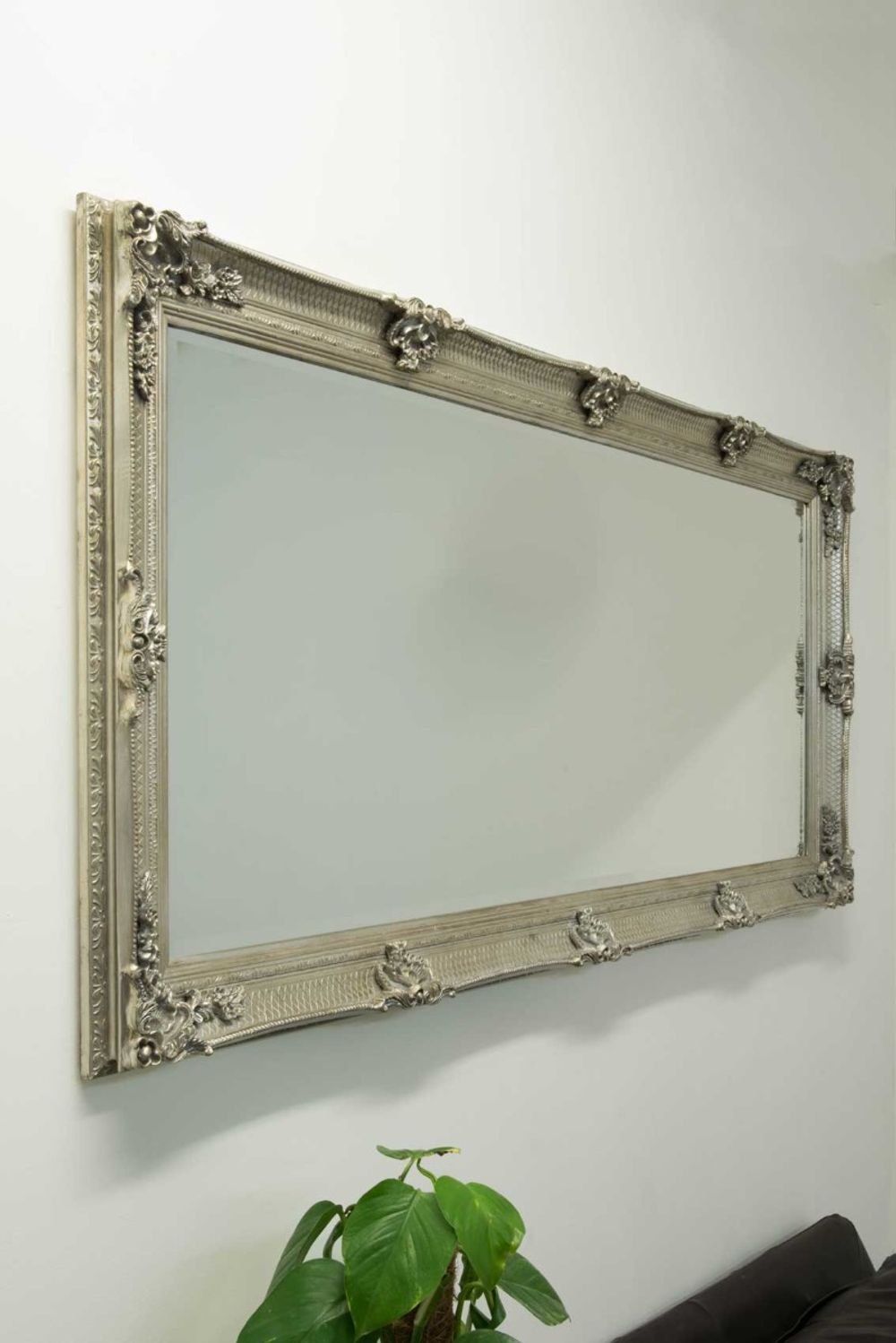 Davenport Ornate Flourish Mirror - SILVIONIX