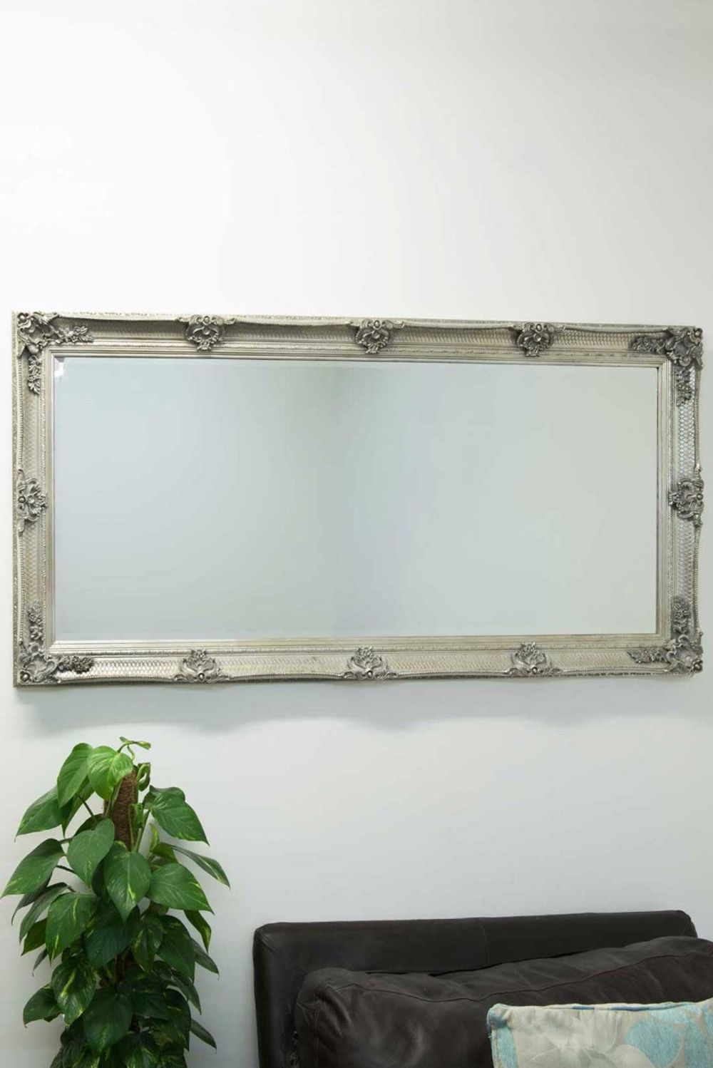 Davenport Ornate Flourish Mirror - SILVIONIX