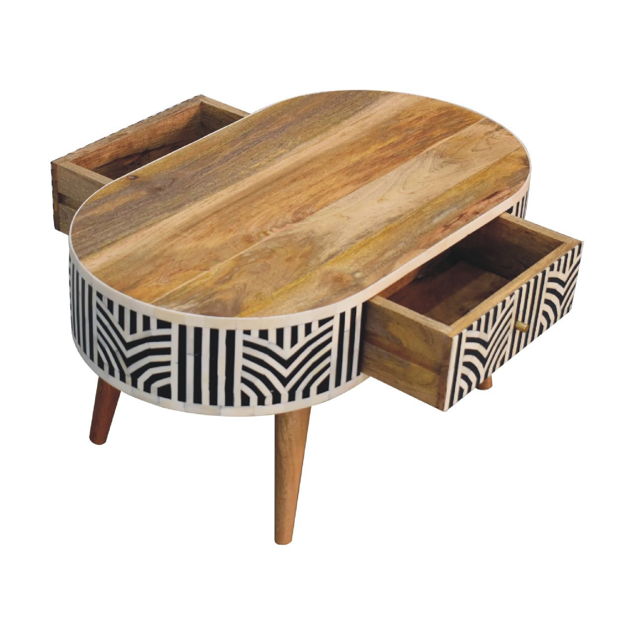 Edessa Bone Inlay Coffee Table - SILVIONIX