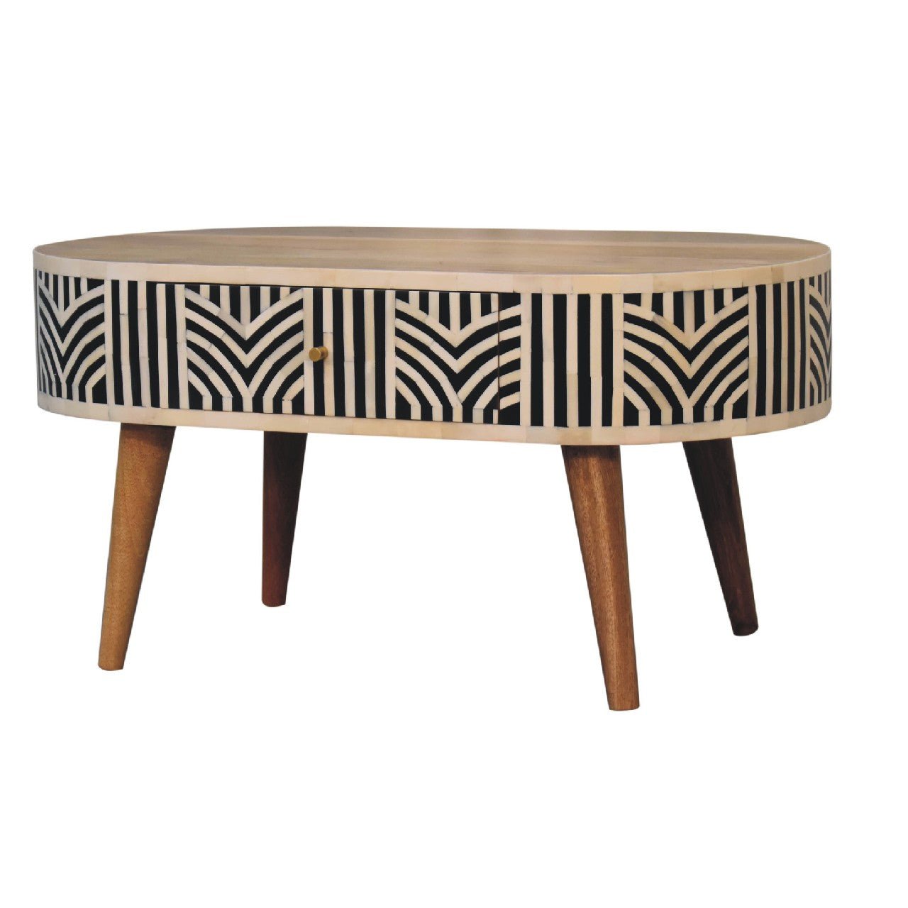 Edessa Bone Inlay Coffee Table - SILVIONIX