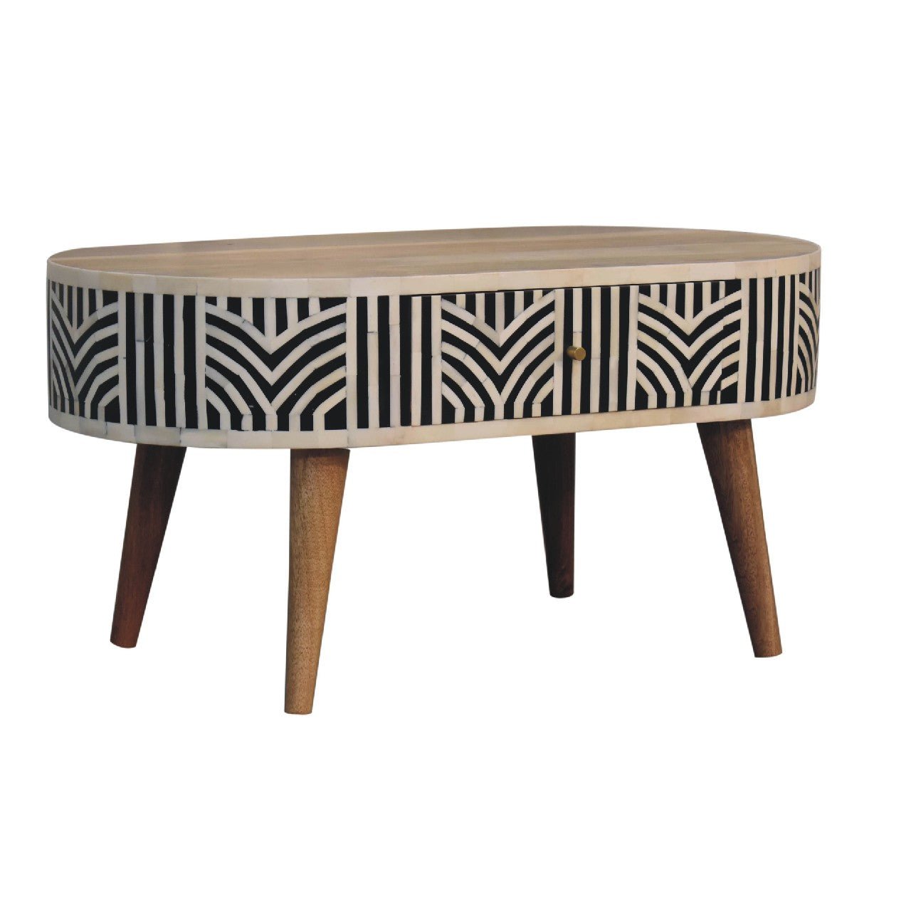 Edessa Bone Inlay Coffee Table - SILVIONIX