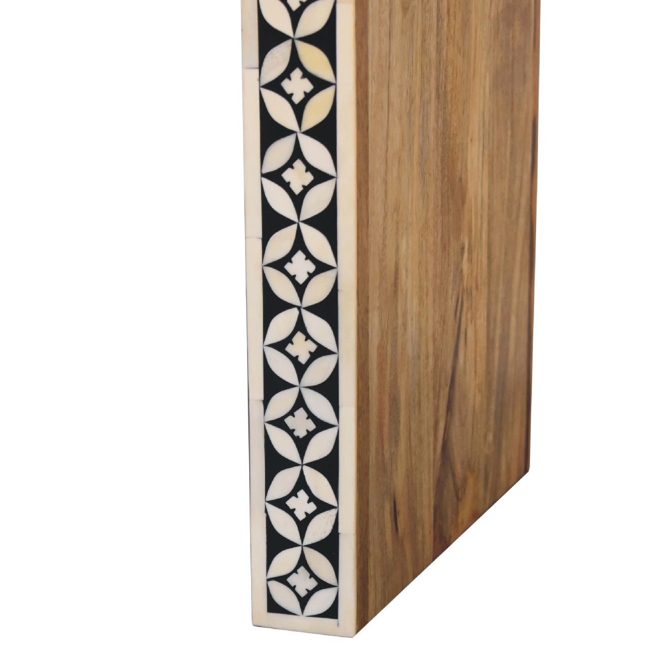 Edessa Bone Inlay End Table - SILVIONIX