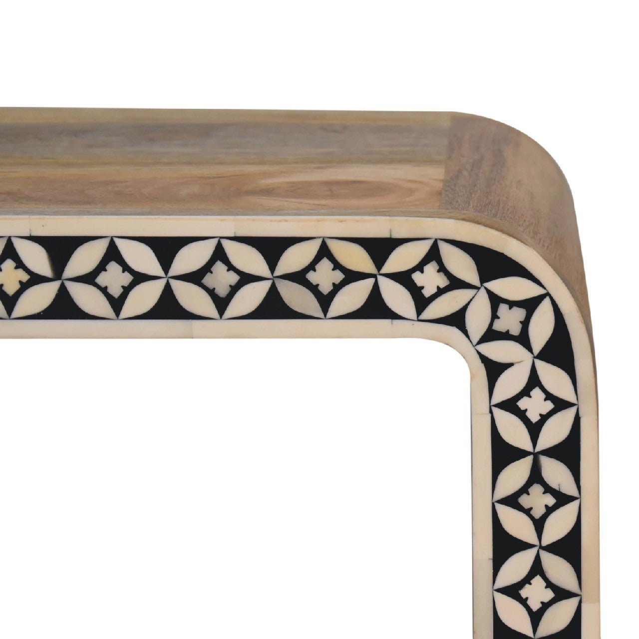 Edessa Bone Inlay End Table - SILVIONIX