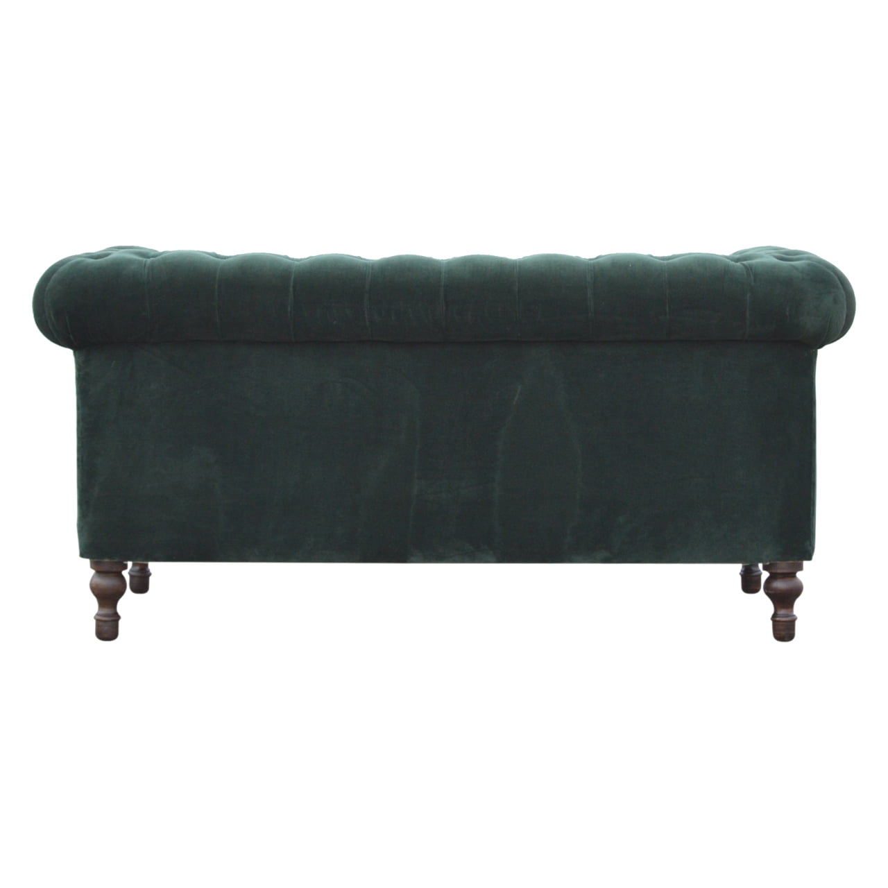 Emerald Green Velvet Chesterfield Sofa - SILVIONIX