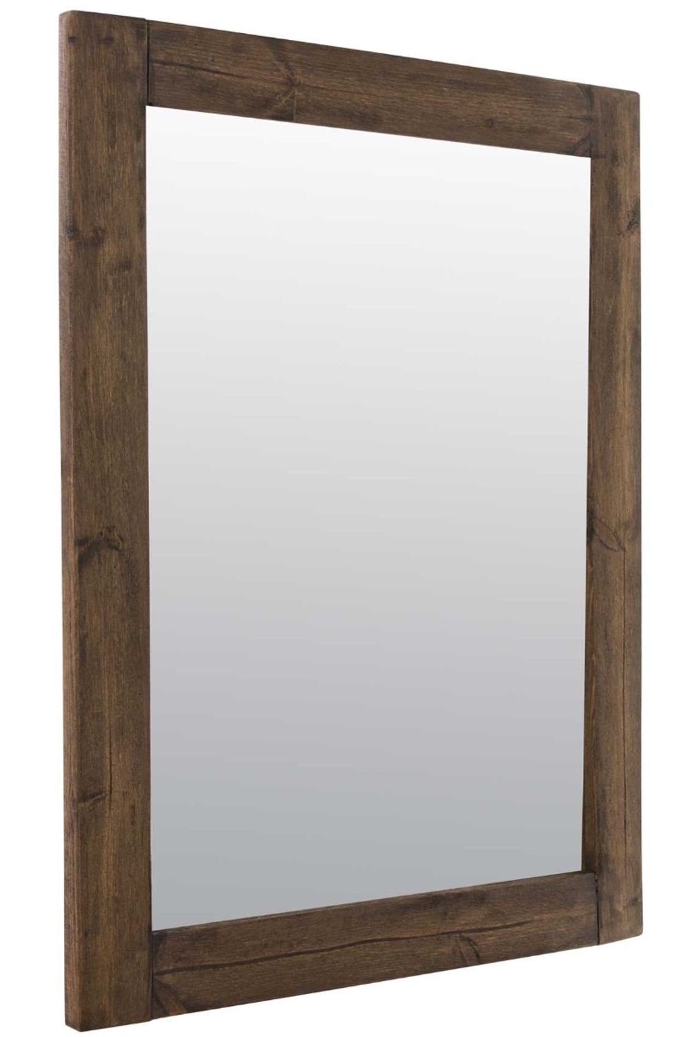 Farmhouse Natural Wood Mirror - SILVIONIX