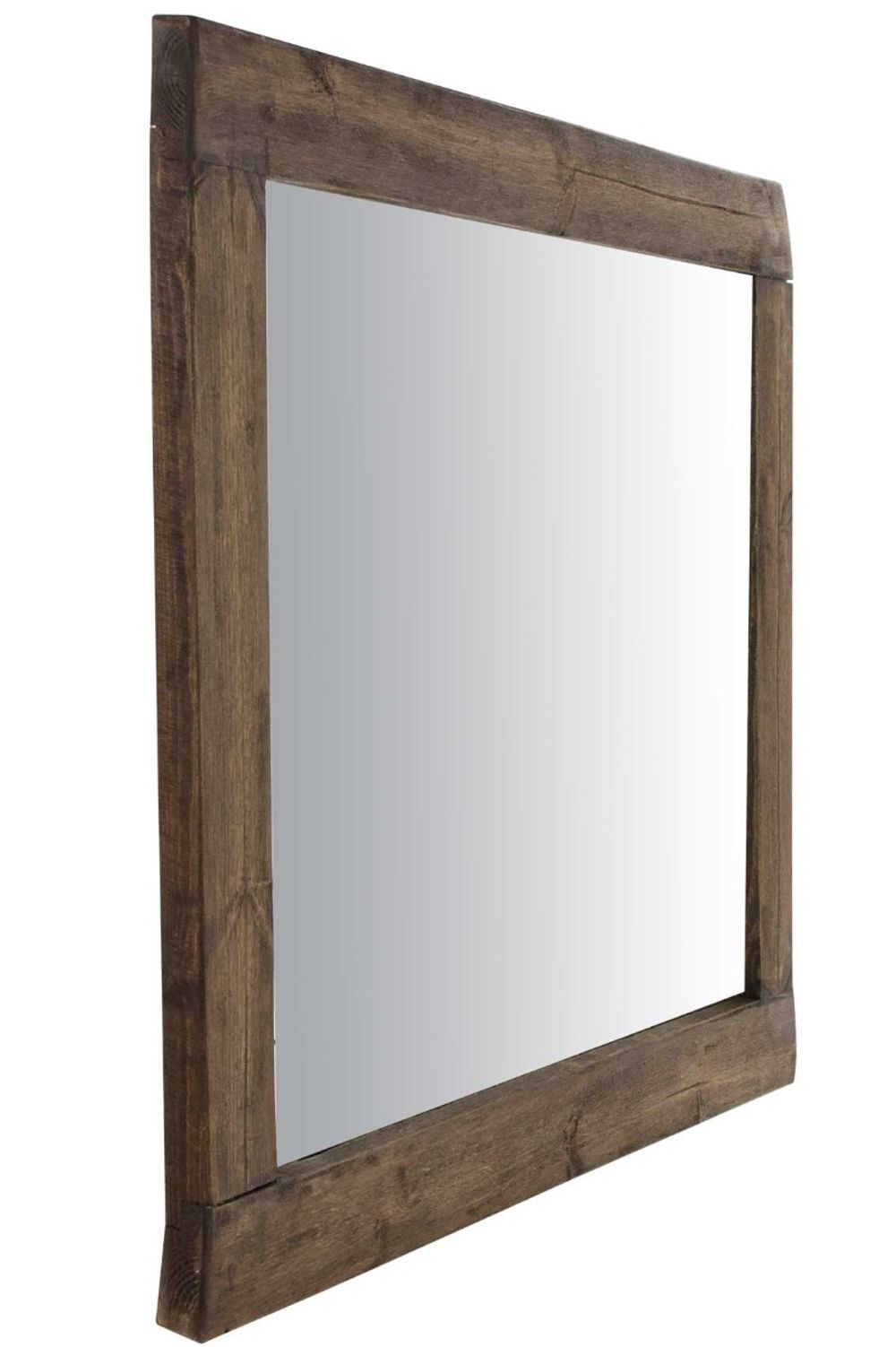 Farmhouse Natural Wood Mirror - SILVIONIX