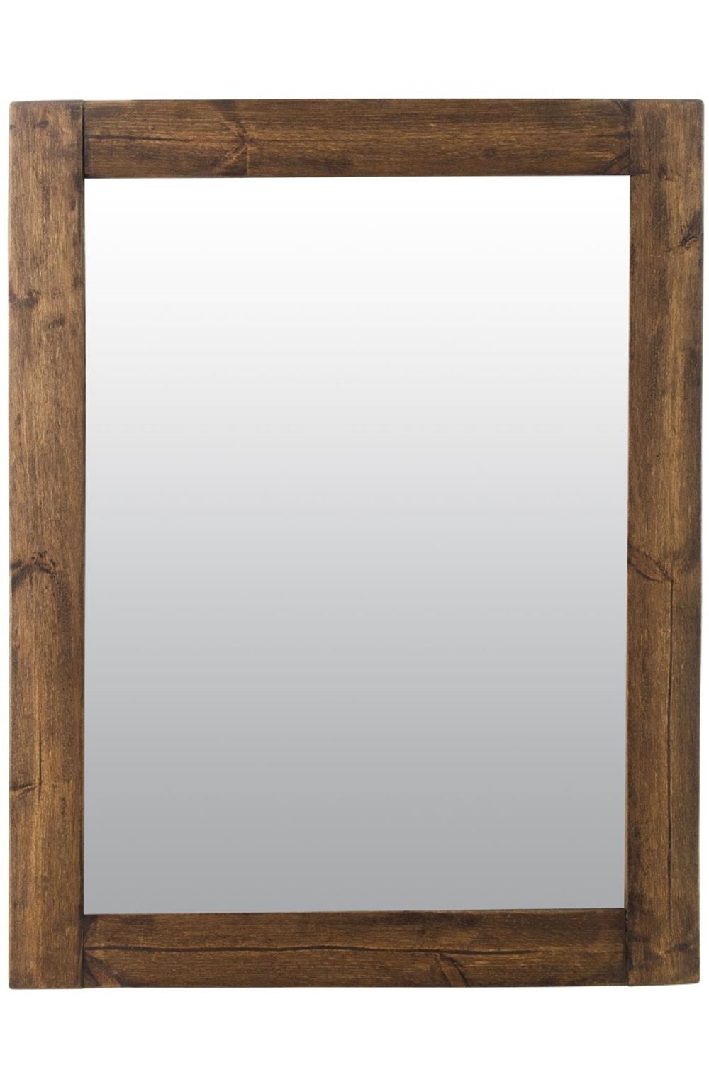 Farmhouse Natural Wood Mirror - SILVIONIX