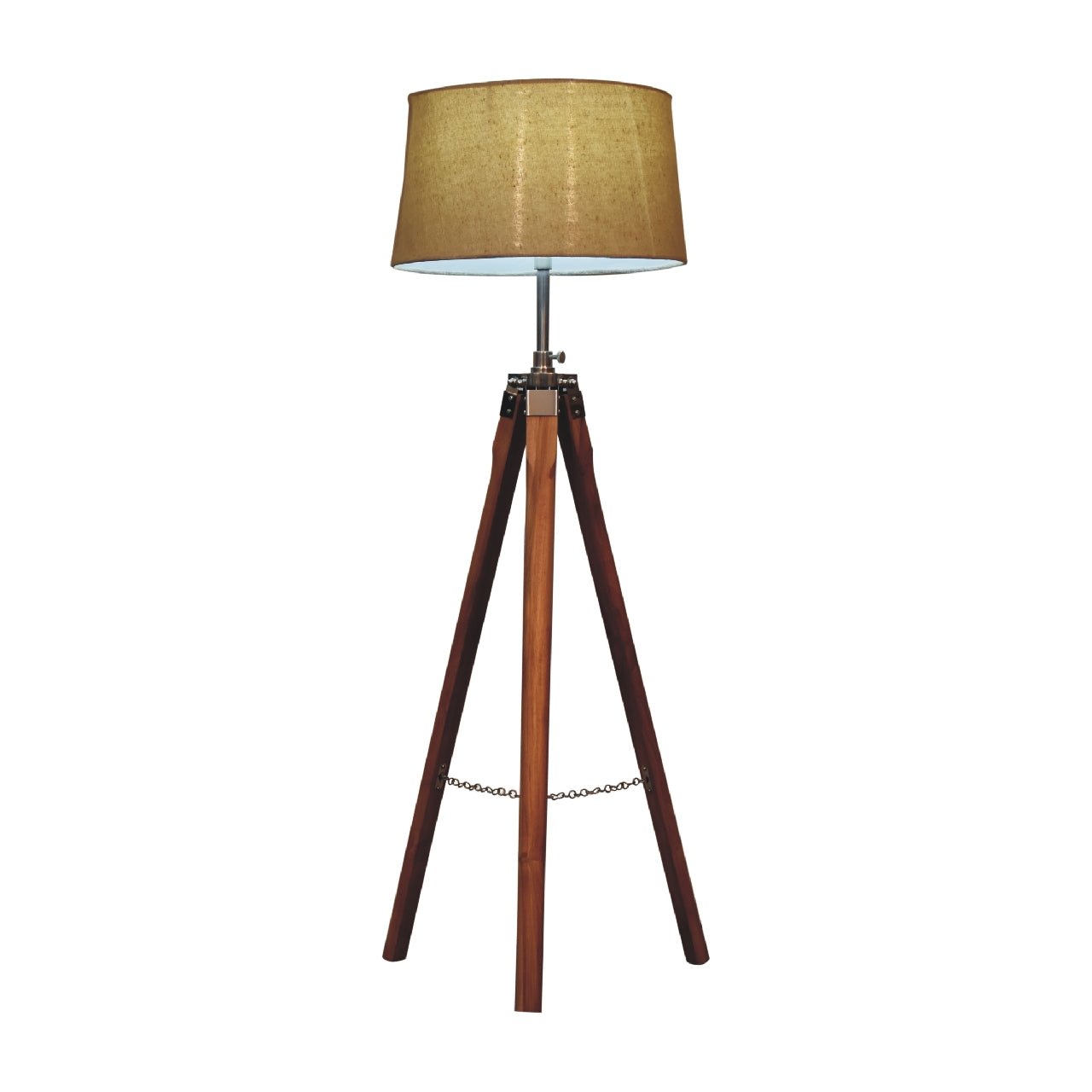 Fixed Chrome Tripod Floor Lamp - SILVIONIX