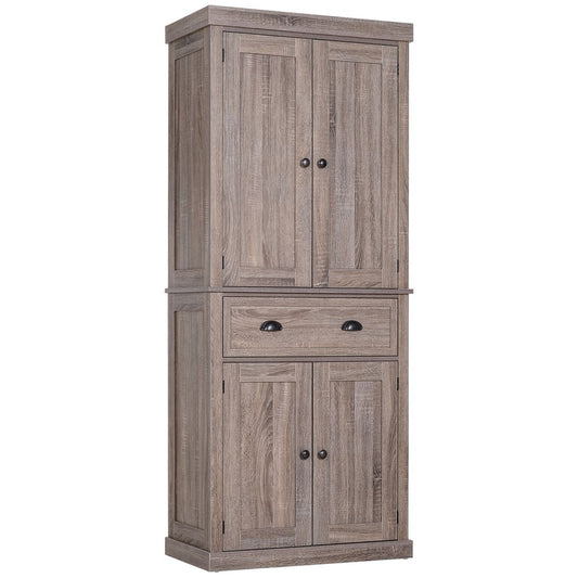 Freestanding Pantry Cupboard Storage Cabinet Home Organizer Furniture - SILVIONIX