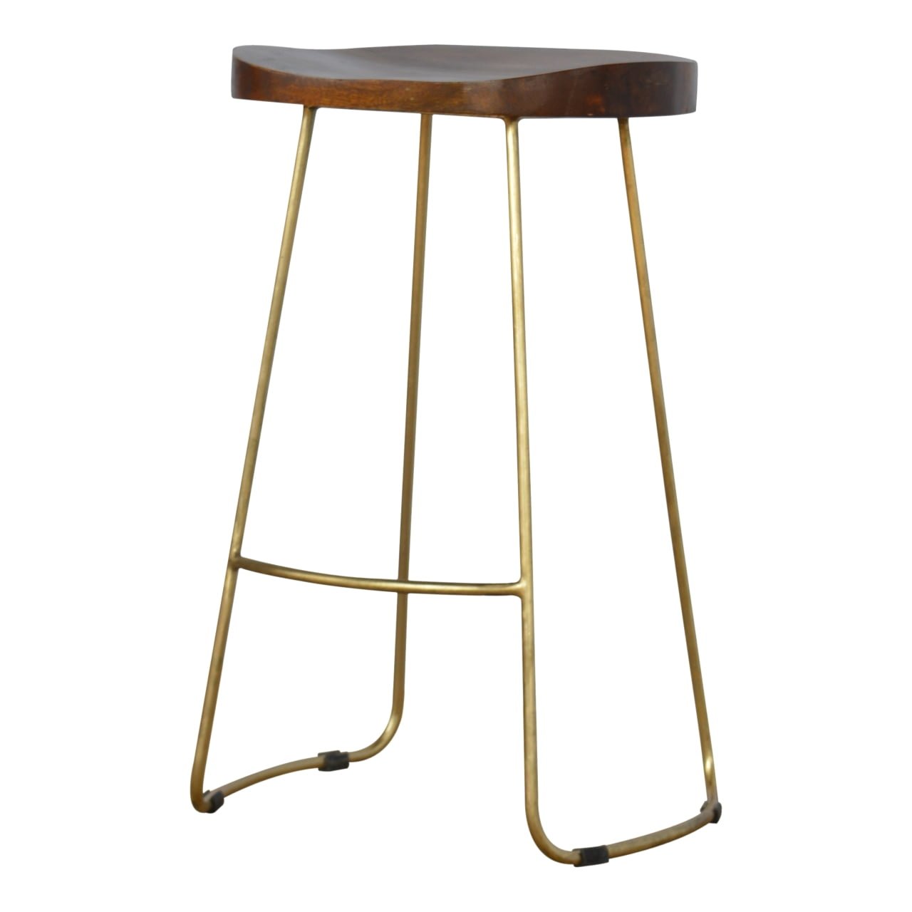 Gold Iron Bar Stool - SILVIONIX