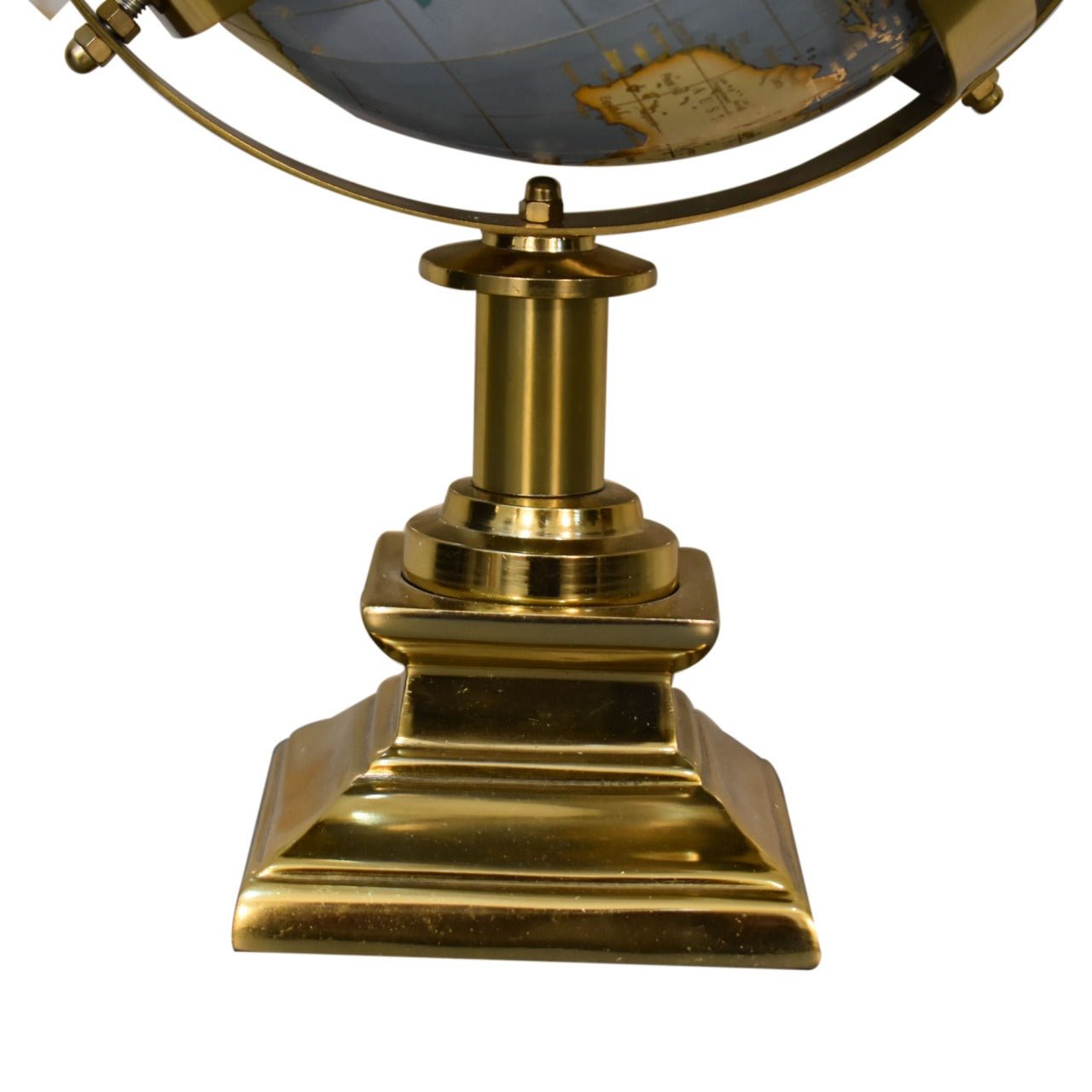 Grey Globe with Gold Frame - SILVIONIX