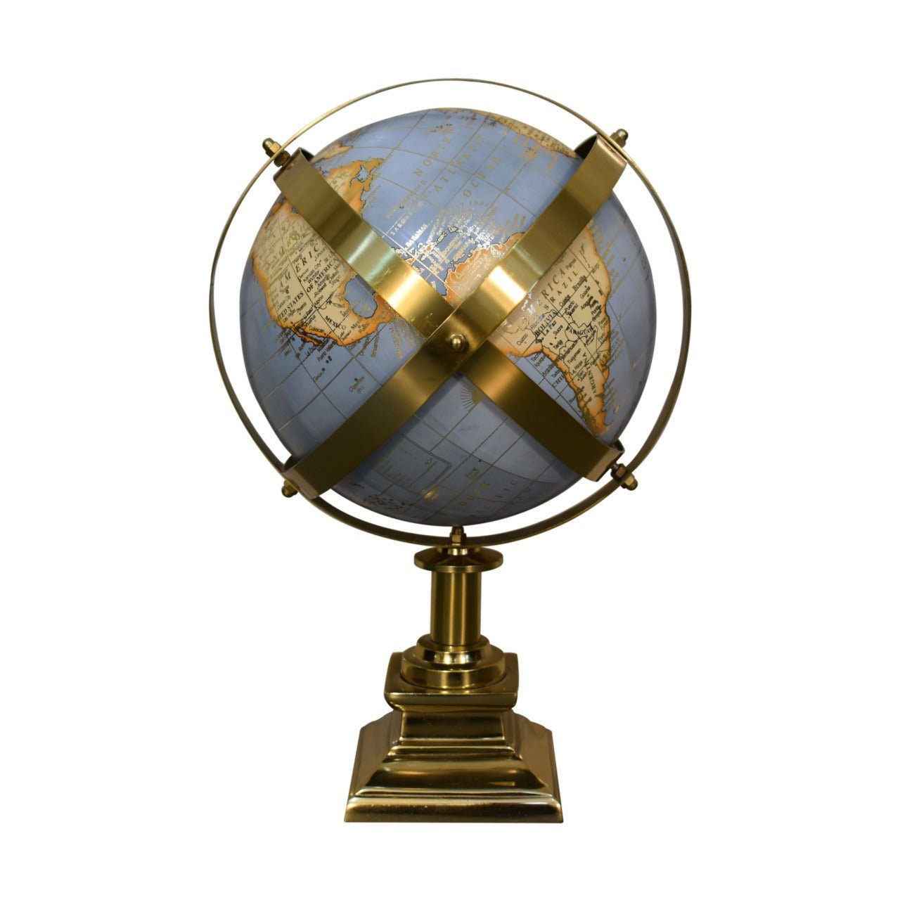 Grey Globe with Gold Frame - SILVIONIX