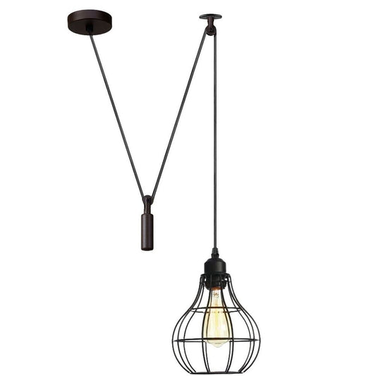 Hanging Pendant Lamp Retro Industrial Vintage Light - SILVIONIX