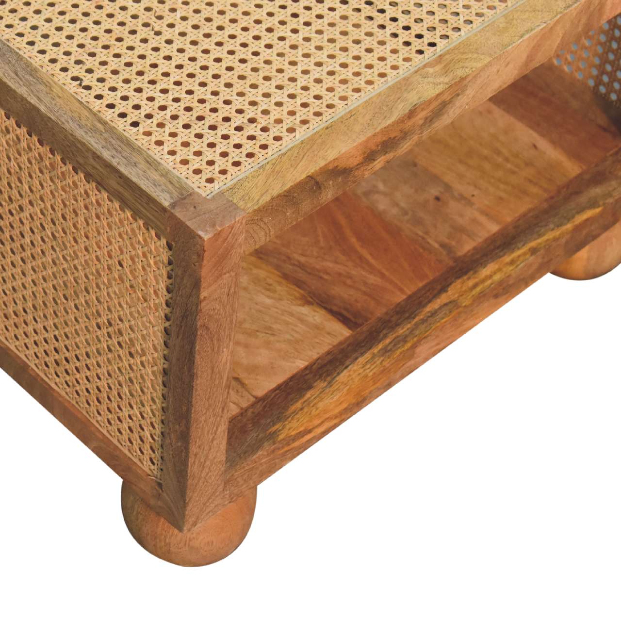 IN3463 - Small Rattan Coffee Table - SILVIONIX