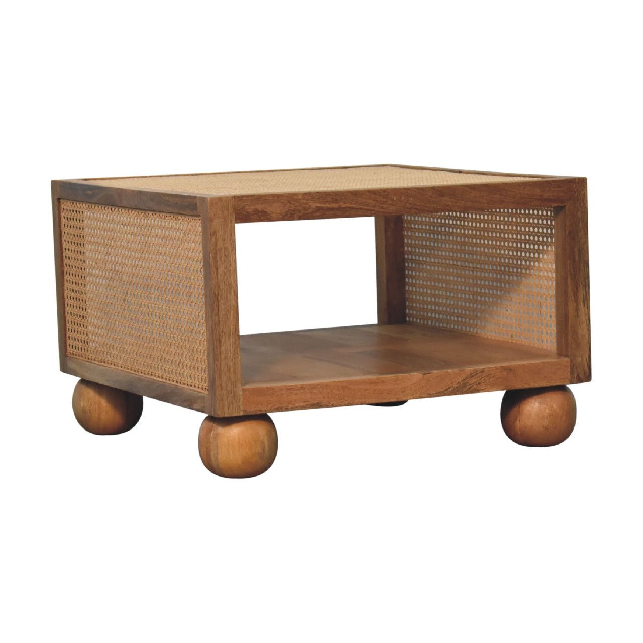 IN3463 - Small Rattan Coffee Table - SILVIONIX