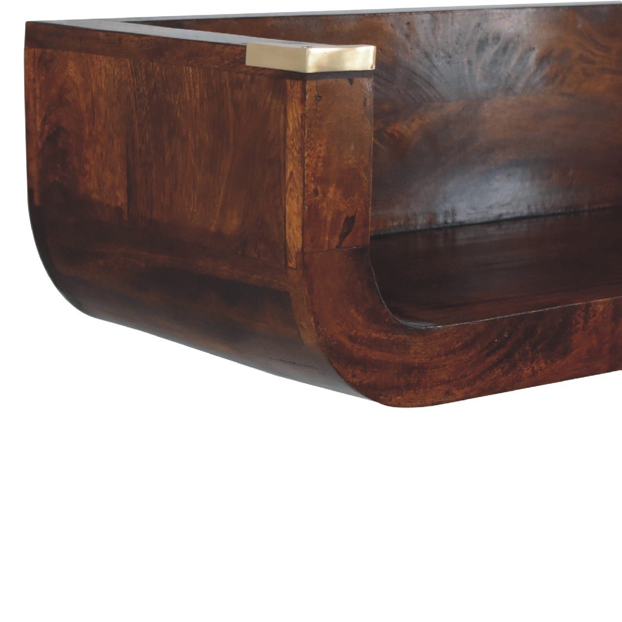 Indira Chestnut Floating Console - SILVIONIX