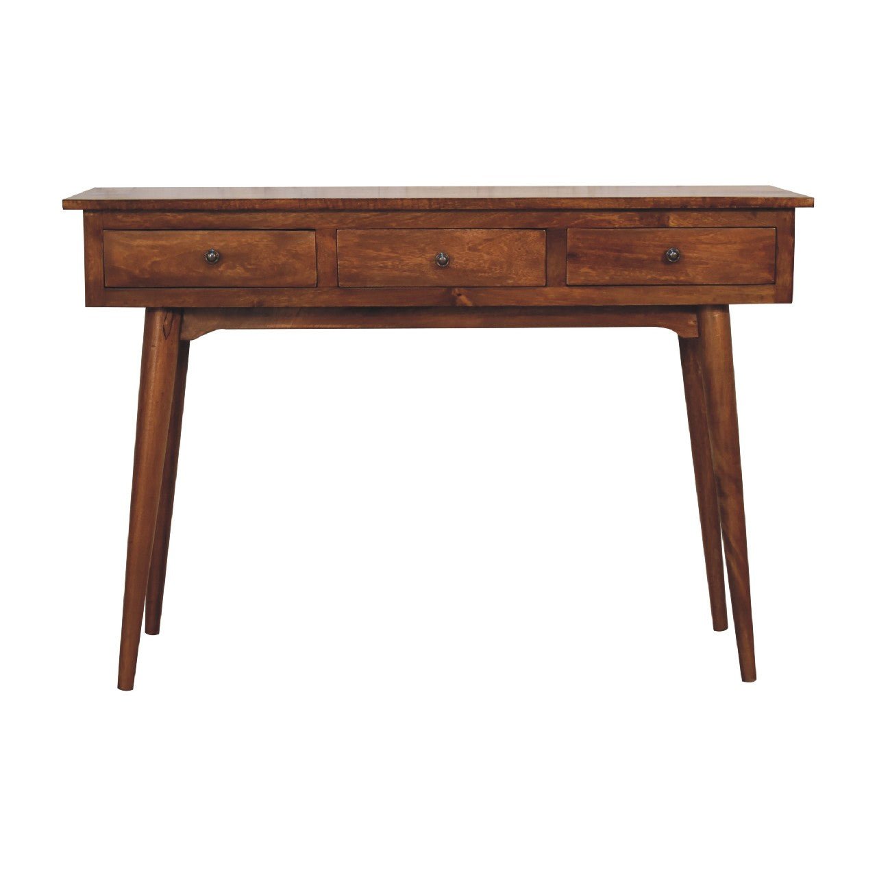 Large Chestnut Hallway Console Table - SILVIONIX