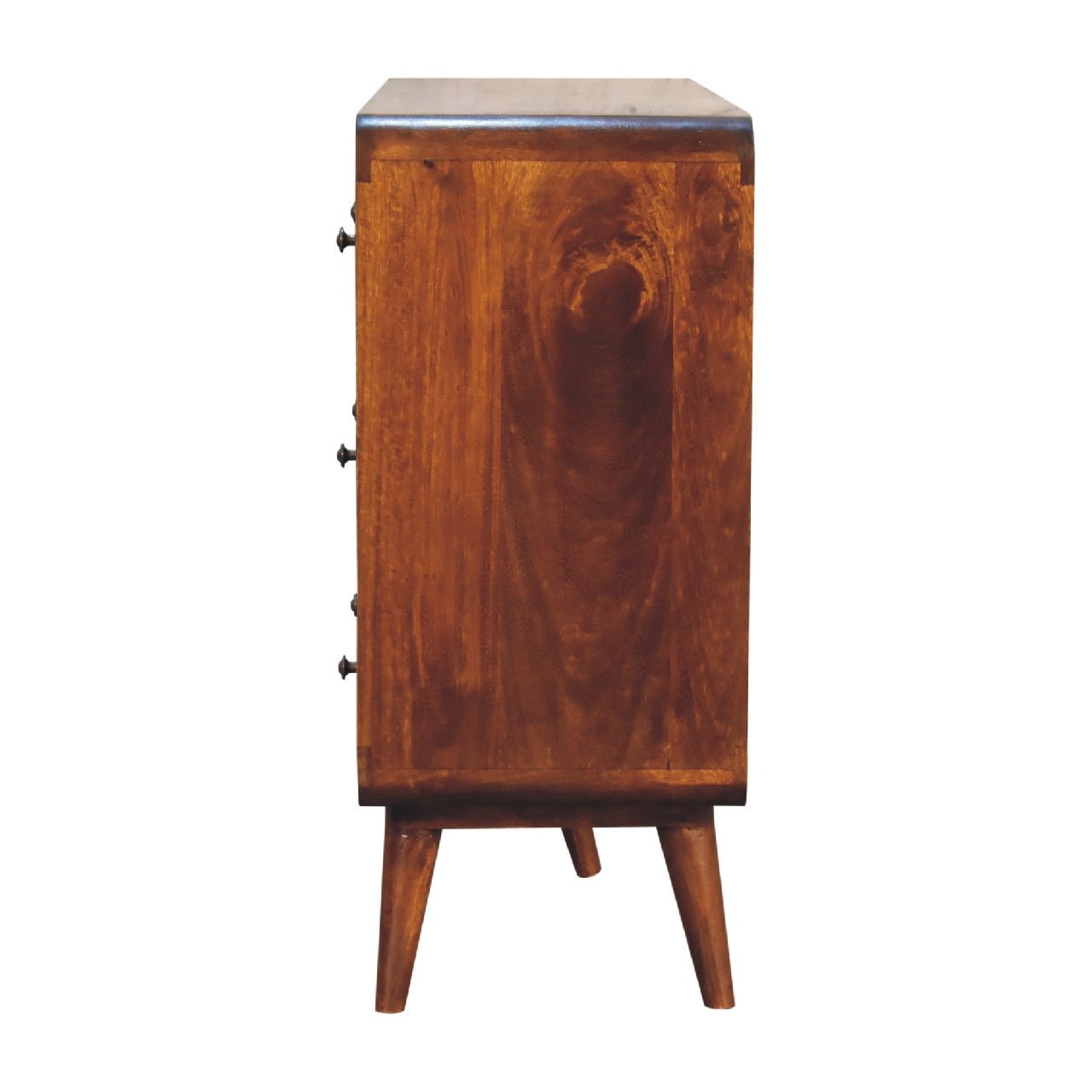 Large Curved Chestnut Chest - SILVIONIX