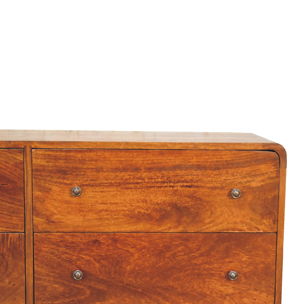 Large Curved Chestnut Chest - SILVIONIX