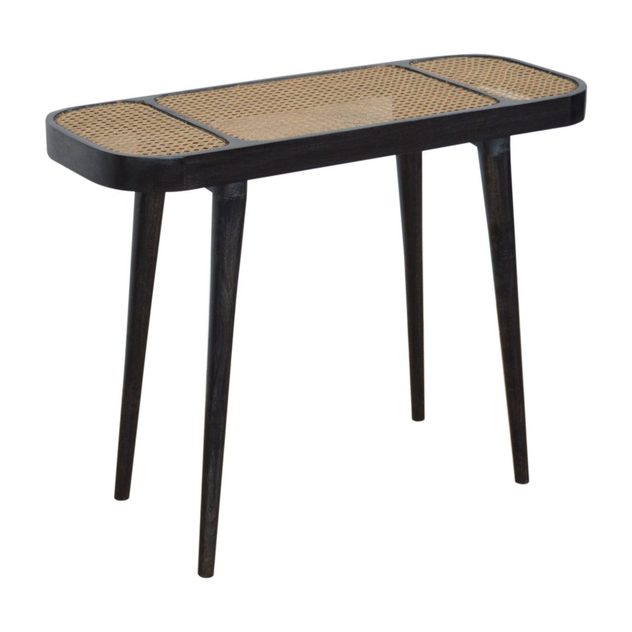 Larissa Carbon Black Console Table - SILVIONIX