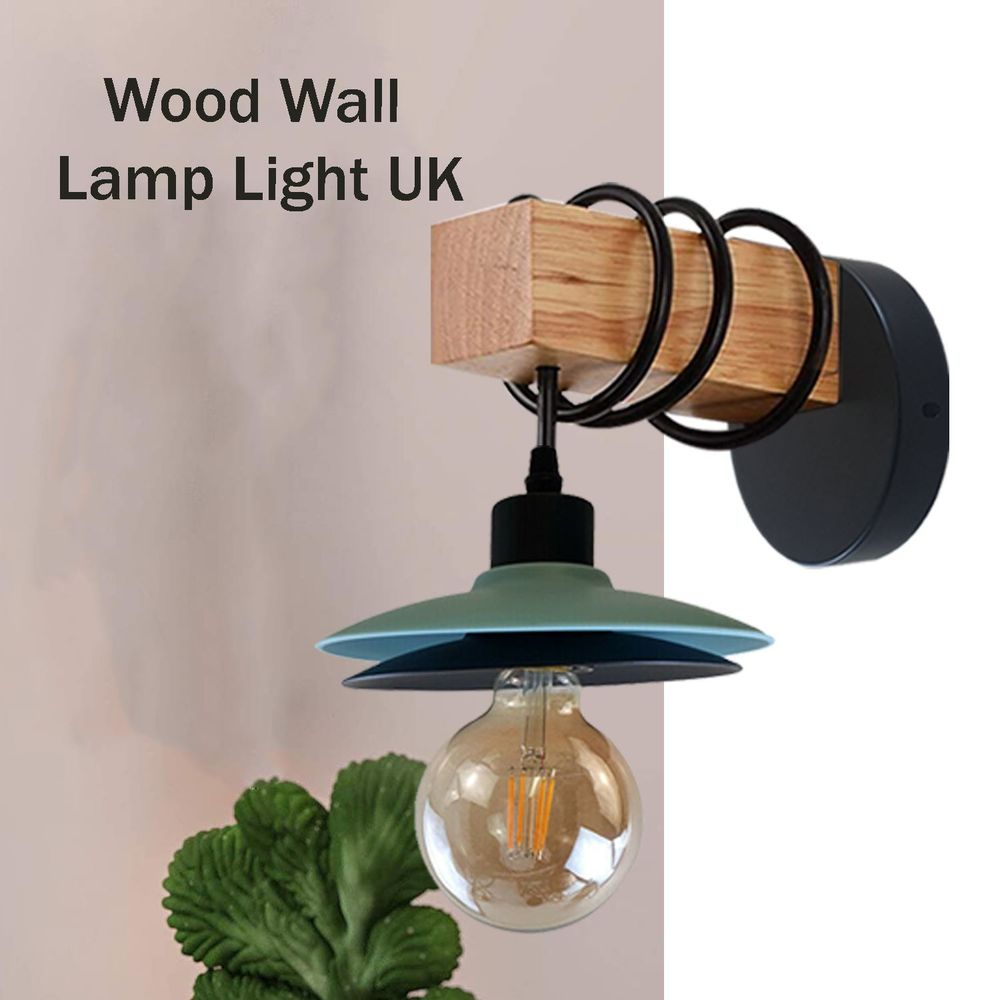 LED Wood Indoor Wall Light Clear Metal Lantern Wall Lamp UK Kit - SILVIONIX