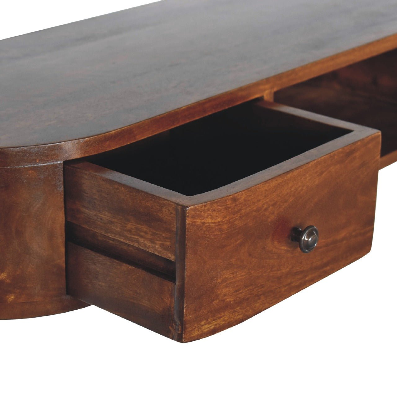 Lunar 2 Drawer Floating Console - SILVIONIX