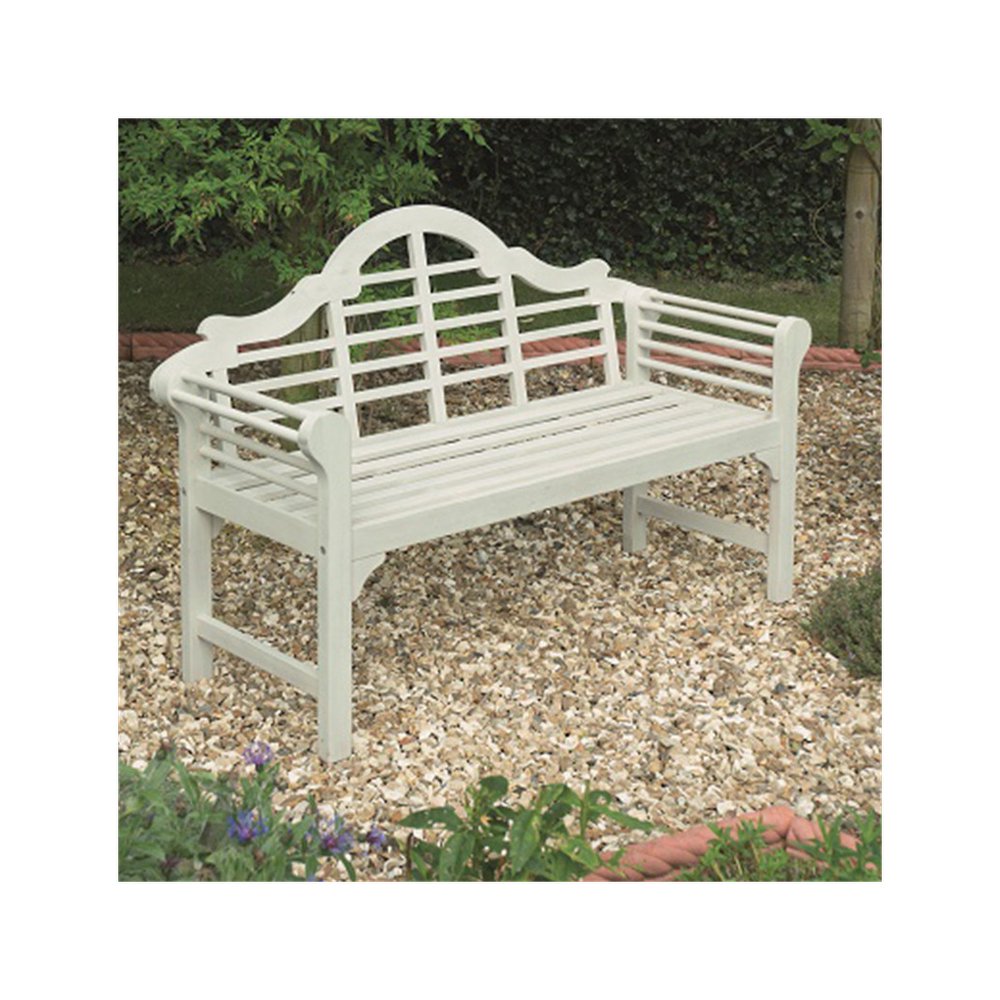 Lutyens Style Bench - White - SILVIONIX