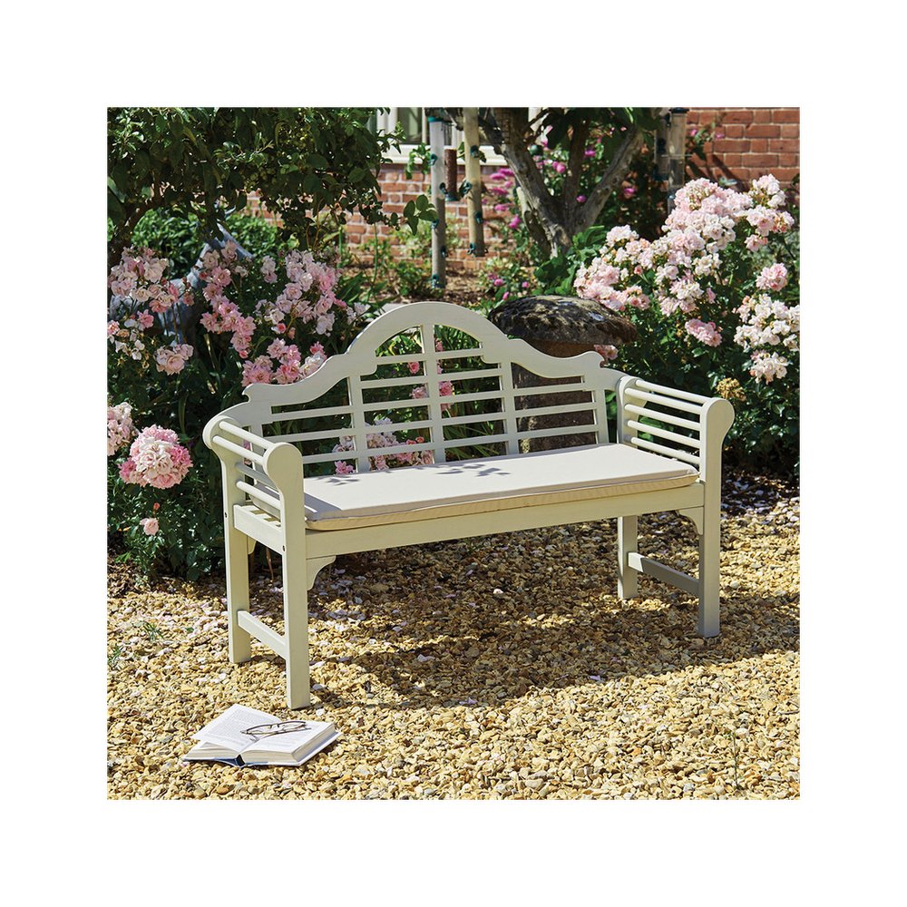 Lutyens Style Bench - White - SILVIONIX