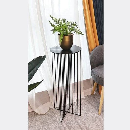 Metal Flower Stand Side Table - SLENDER - SILVIONIX